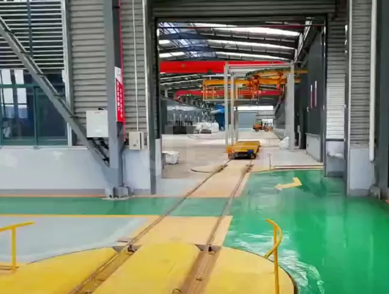 Ligne de peinture pour fonderie d'acier