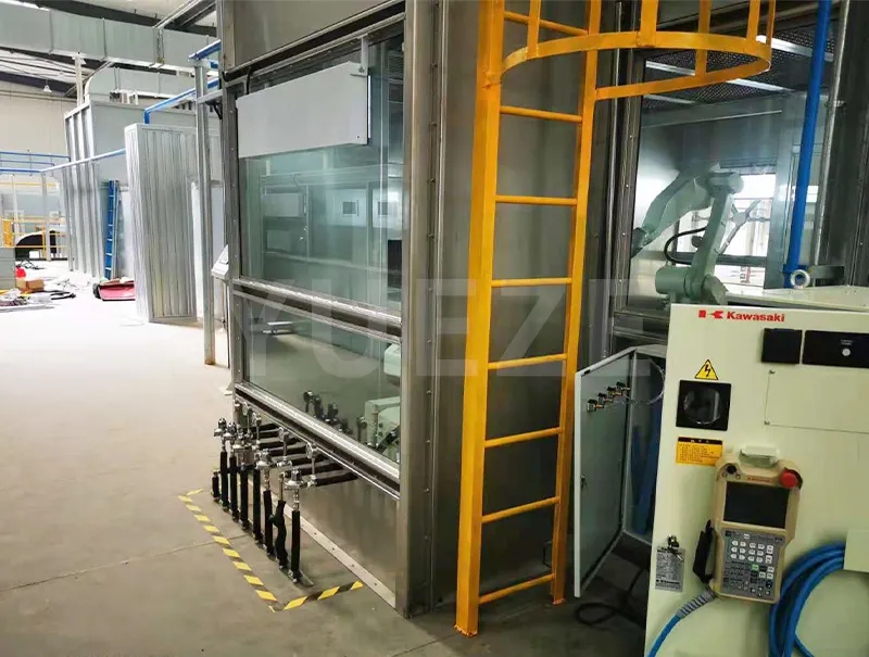 Cabine de pulvérisation robotisée