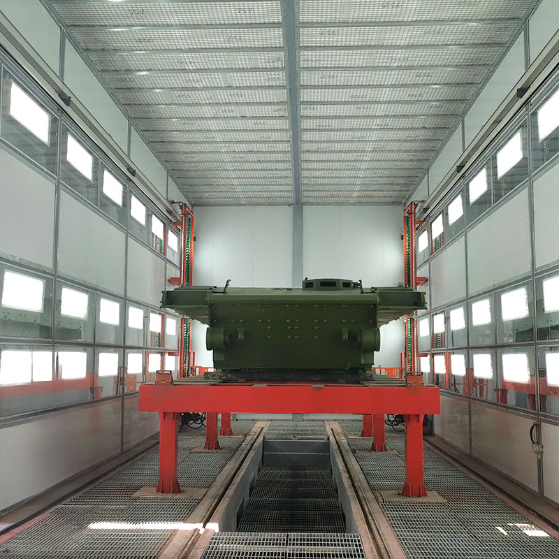 Cabine de pulvérisation robotisée automatique