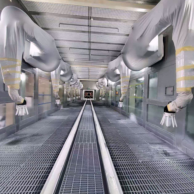 Cabine de pulvérisation robotisée automatique