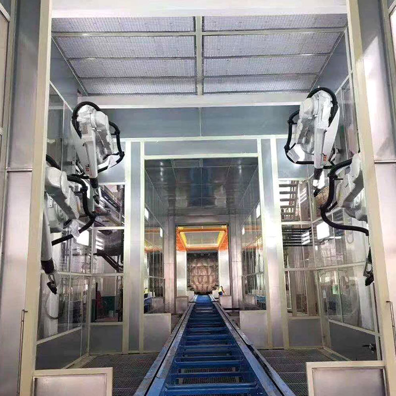 Cabine de pulvérisation robotisée automatique