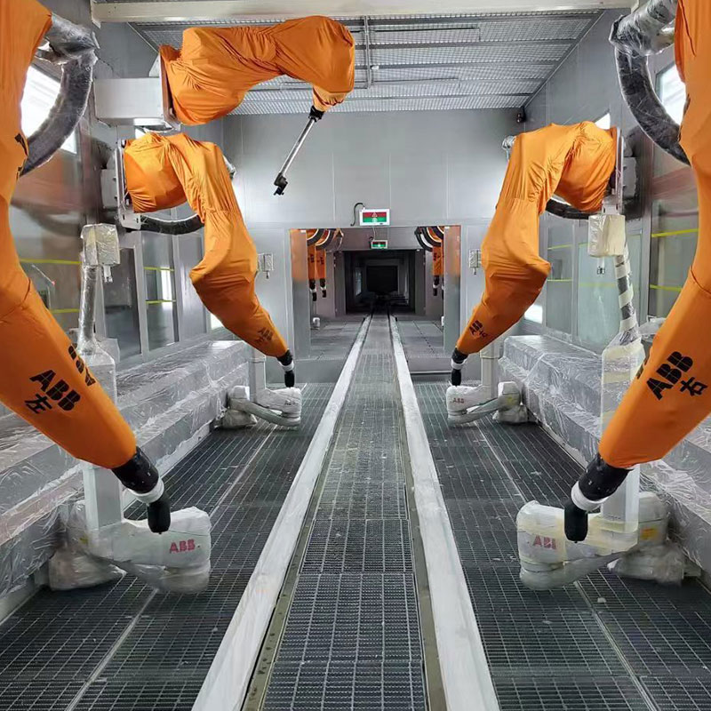 Cabine de pulvérisation robotisée automatique