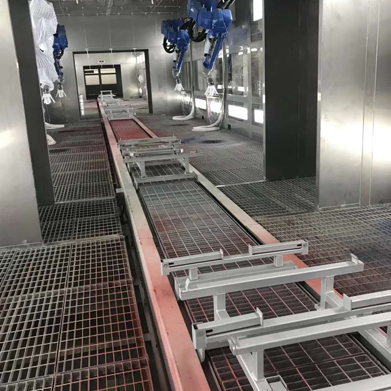 Ligne de revêtement par pulvérisation de moteur