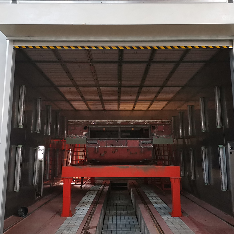 Ligne de revêtement pour pièces moulées de grande taille et pièces de camions lourds