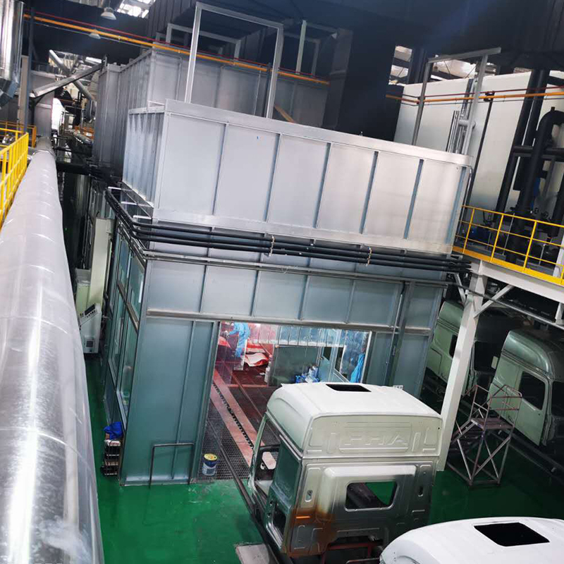 Ligne d'électrophorèse pour cabine de camion