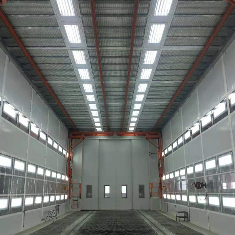 Ligne de peinture pour carrosserie de camion-citerne à grains