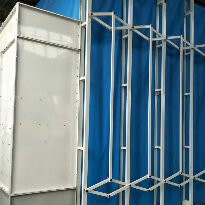 Cabine de pulvérisation et de ponçage mobile rétractable