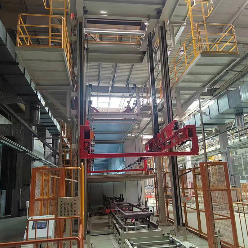 Ligne d'automatisation de tables à rouleaux