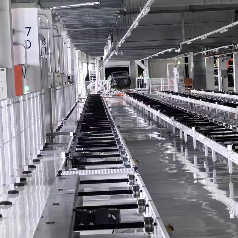 Ligne d'automatisation de tables à rouleaux
