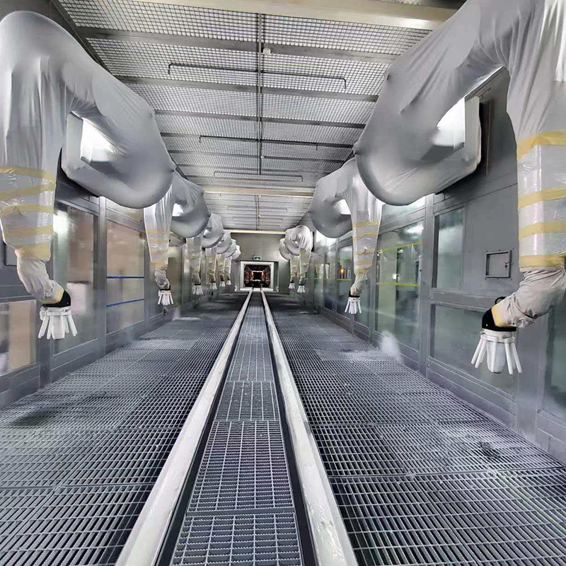 Ligne de revêtement par pulvérisation pour roue de voiture
