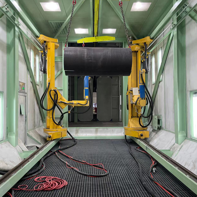 Ligne de revêtement pour pièces moulées de grande taille et pièces de camions lourds