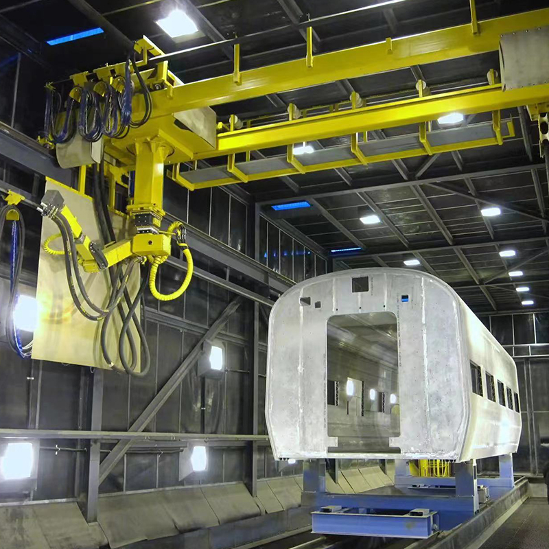 Ligne de revêtement pour pièces moulées de grande taille et pièces de camions lourds
